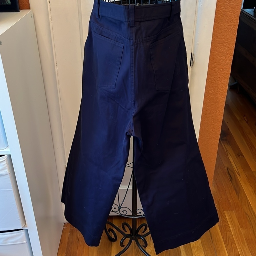 Ralph Lauren Navy Wide-Leg Pants - Picture 4 of 4